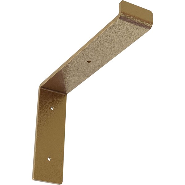 Ekena Millwork Steel Truss Shelf Bracket, Hammered Gold 2"W x 10"D x 7 1/4"H BKTM02X10X07TSHGO - main